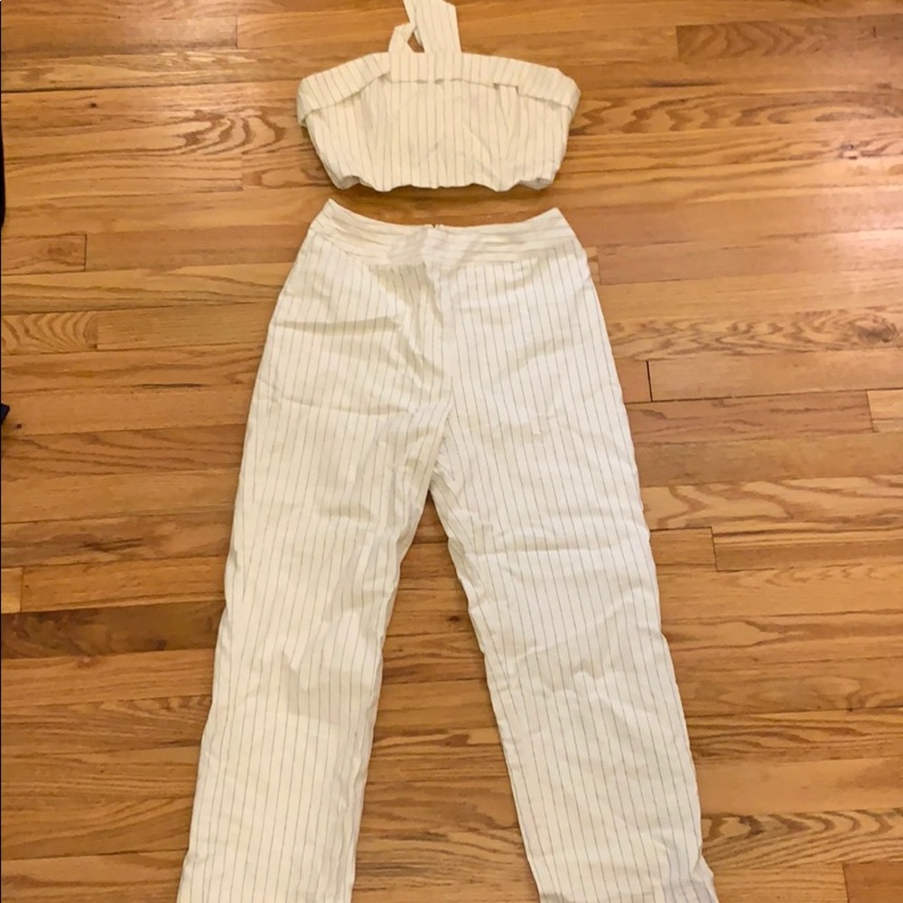 Stripped two-piece